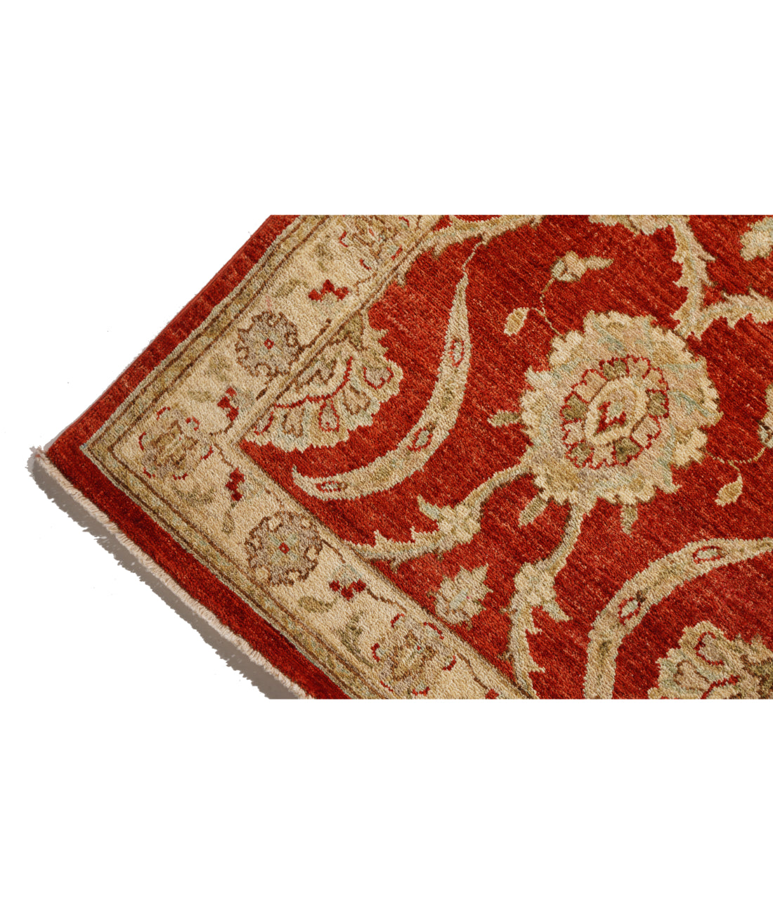 Ziegler 2' 7" X 15' 2" Hand-Knotted Wool Rug 2' 7" X 15' 2" (79 X 462) / Red / Ivory