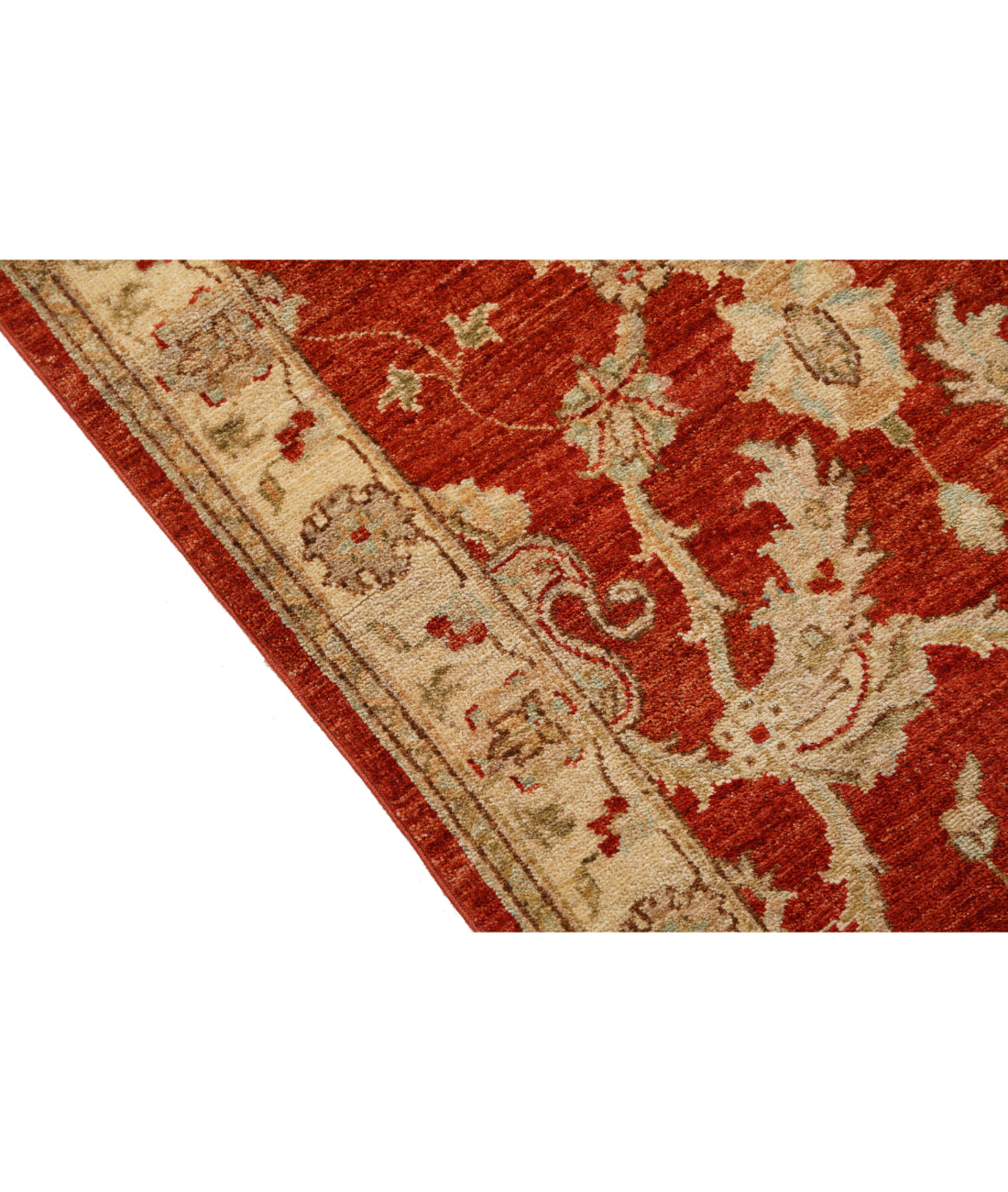 Ziegler 2' 7" X 15' 2" Hand-Knotted Wool Rug 2' 7" X 15' 2" (79 X 462) / Red / Ivory