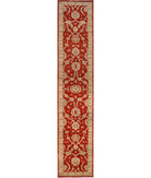 Ziegler 2' 7" X 15' 2" Hand-Knotted Wool Rug 2' 7" X 15' 2" (79 X 462) / Red / Ivory