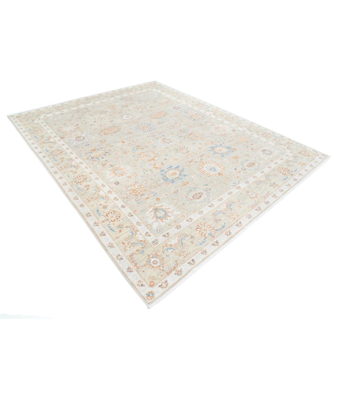 Ziegler 8' 1" X 10' 1" Hand-Knotted Wool Rug 8' 1" X 10' 1" (246 X 307) / Grey / Beige