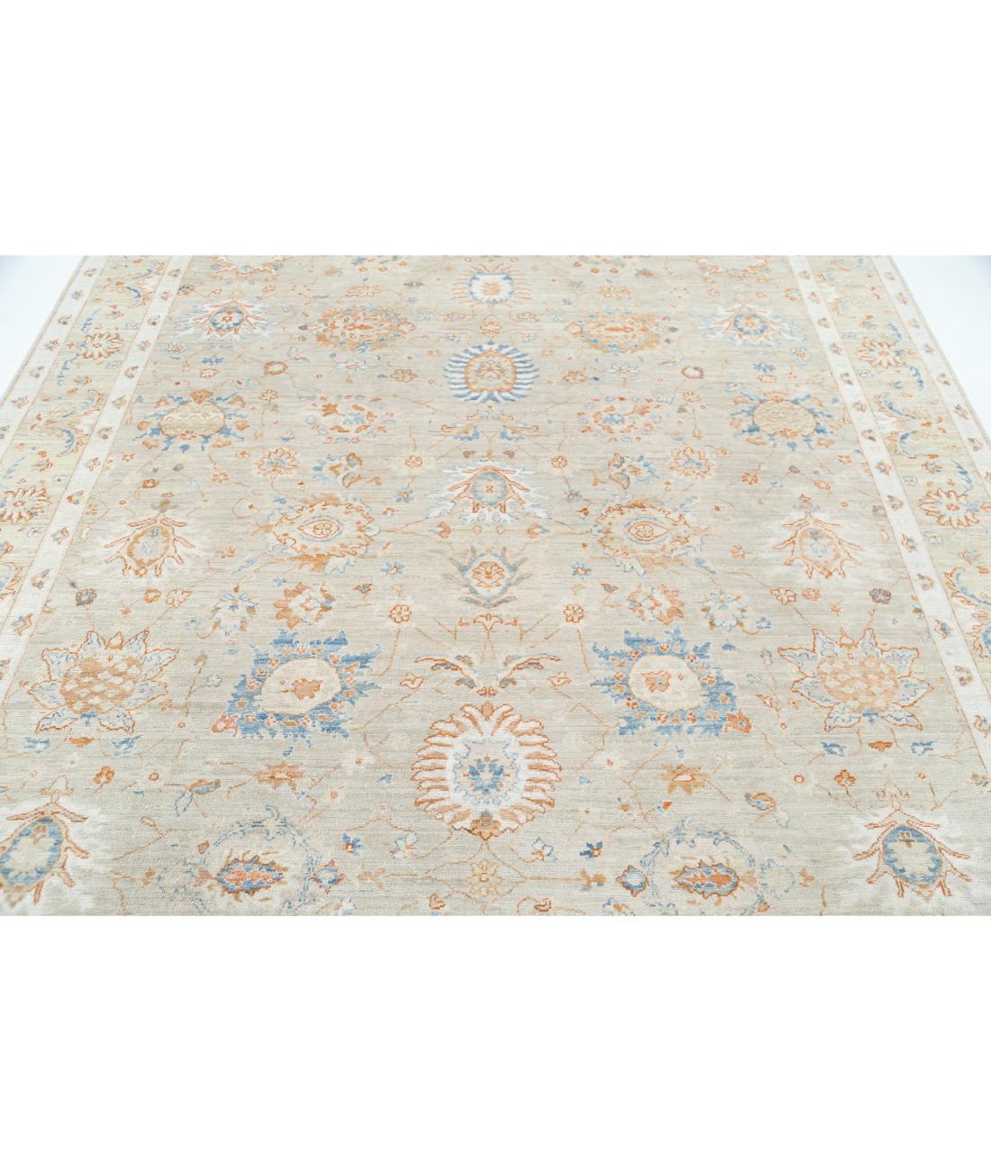 Ziegler 8' 1" X 10' 1" Hand-Knotted Wool Rug 8' 1" X 10' 1" (246 X 307) / Grey / Beige