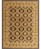 Hand Knotted Ziegler Wool Rug 8' 10" X 11' 9" 8' 10" X 11' 9" (269 X 358) / Brown / Ivory