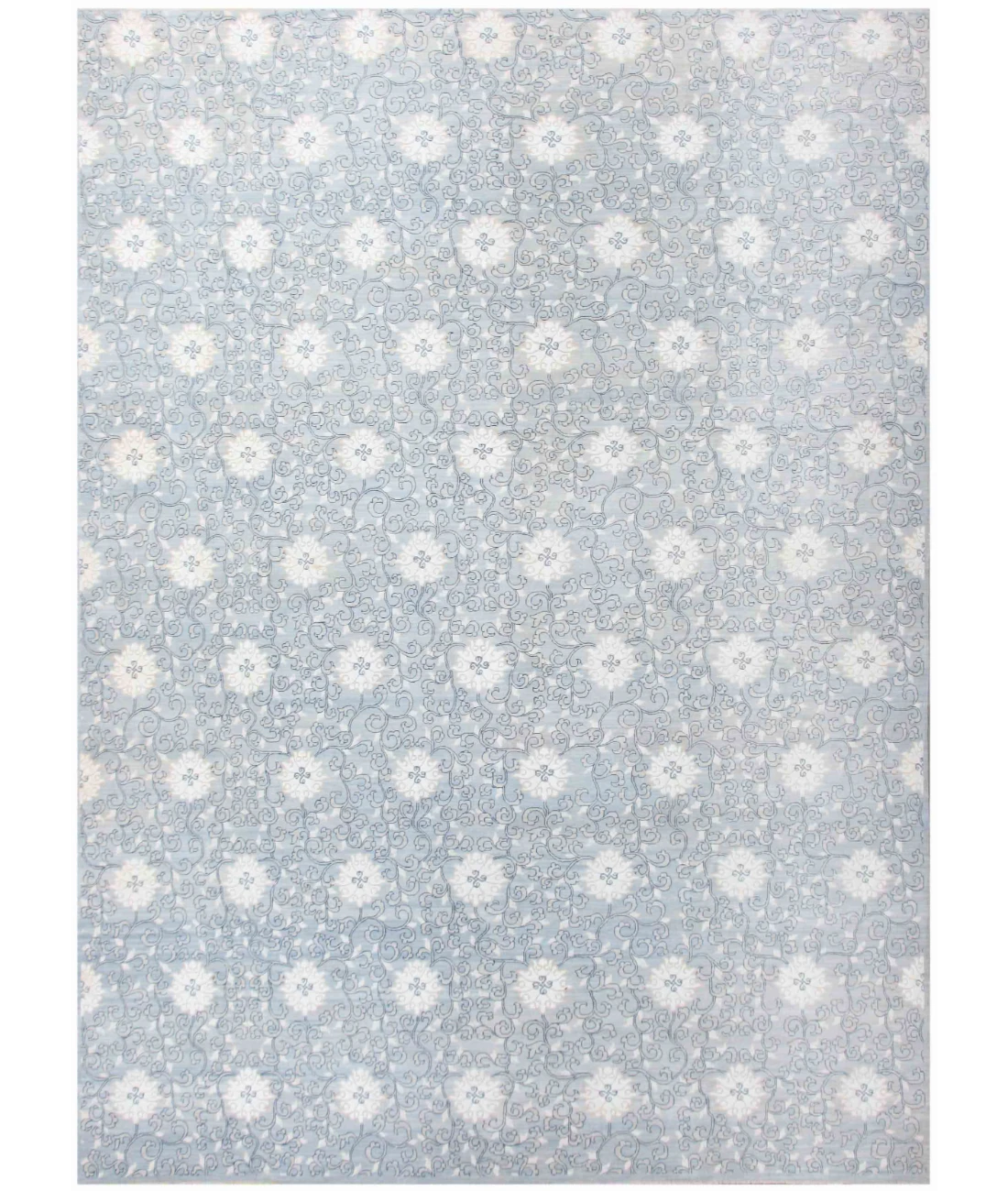 Hand Knotted Ziegler Wool Rug 6' 2" X 8' 2" 6' 2" X 8' 2" (188 X 249) / Gold / Ivory