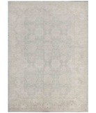 Hand Knotted Ziegler Wool Rug 6' 4" X 8' 9" 6' 4" X 8' 9" (193 X 267) / Grey / Ivory