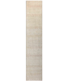 Hand Knotted Ziegler Wool Rug 2' 5" X 11' 8" 2' 5" X 11' 8" (74 X 356) / Ivory / Ivory