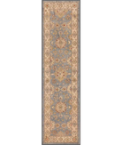 Hand Knotted Ziegler Wool Rug 2' 6" X 9' 9" 2' 6" X 9' 9" (76 X 297) / Grey / Ivory