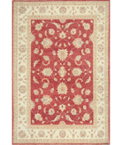Hand Knotted Ziegler Farhan Wool Rug - 8'1'' x 11'10'' 8' 1" X 11' 10" ( 246 X 361 ) / Red / Ivory