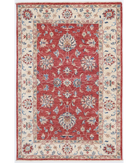 Hand Knotted Ziegler Wool Rug 2' 9" X 4' 1" 2' 9" X 4' 1" (84 X 124) / Red / Ivory
