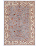 Hand Knotted Ziegler Wool Rug 5' 8" X 8' 0" 5' 8" X 8' 0" (173 X 244) / Taupe / Ivory
