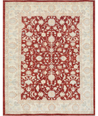 Hand Knotted Ziegler Wool Rug 9' 2" X 11' 6" 9' 2" X 11' 6" (280 X 351) / Red / Ivory