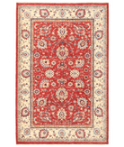 Hand Knotted Ziegler Wool Rug 6' 9" X 10' 2" 6' 9" X 10' 2" (206 X 310) / Red / Ivory
