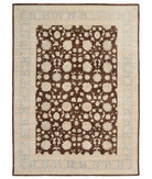 Hand Knotted Ziegler Wool Rug 10' 1" X 13' 10" 10' 1" X 13' 10" (307 X 422) / Brown / Blue