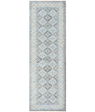 Hand Knotted Ziegler Wool Rug 2' 8" X 8' 1" 2' 8" X 8' 1" (81 X 246) / Green / Beige