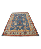Ziegler 5'7'' X 8'2'' Hand-Knotted Wool Rug 5'7'' x 8'2'' (168 X 245) / Blue / Grey