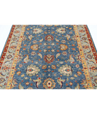 Ziegler 5'7'' X 8'2'' Hand-Knotted Wool Rug 5'7'' x 8'2'' (168 X 245) / Blue / Grey