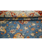Ziegler 5'7'' X 8'2'' Hand-Knotted Wool Rug 5'7'' x 8'2'' (168 X 245) / Blue / Grey