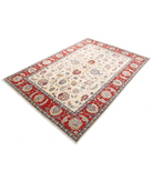 Ziegler 5'5'' X 7'11'' Hand-Knotted Wool Rug 5'5'' x 7'11'' (163 X 238) / Ivory / Red