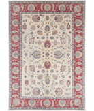 Ziegler 5'5'' X 7'11'' Hand-Knotted Wool Rug 5'5'' x 7'11'' (163 X 238) / Ivory / Red