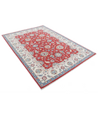 Ziegler 5'7'' X 7'9'' Hand-Knotted Wool Rug 5'7'' x 7'9'' (168 X 233) / Red / Ivory