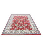 Ziegler 5'7'' X 7'9'' Hand-Knotted Wool Rug 5'7'' x 7'9'' (168 X 233) / Red / Ivory