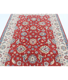Ziegler 5'7'' X 7'9'' Hand-Knotted Wool Rug 5'7'' x 7'9'' (168 X 233) / Red / Ivory