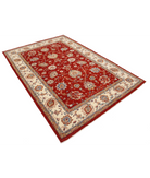 Ziegler 5'7'' X 8'0'' Hand-Knotted Wool Rug 5'7'' x 8'0'' (168 X 240) / Red / Ivory