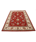 Ziegler 5'7'' X 8'0'' Hand-Knotted Wool Rug 5'7'' x 8'0'' (168 X 240) / Red / Ivory