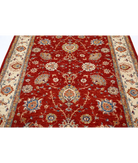 Ziegler 5'7'' X 8'0'' Hand-Knotted Wool Rug 5'7'' x 8'0'' (168 X 240) / Red / Ivory