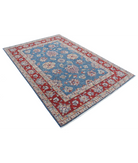 Ziegler 5'4'' X 7'9'' Hand-Knotted Wool Rug 5'4'' x 7'9'' (160 X 233) / Blue / Red