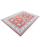 Ziegler 5'7'' X 7'9'' Hand-Knotted Wool Rug 5'7'' x 7'9'' (168 X 233) / Red / Ivory