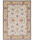 Ziegler 5'8'' X 7'10'' Hand-Knotted Wool Rug 5'8'' x 7'10'' (170 X 235) / Ivory / Gold