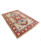 Ziegler 5'6'' X 7'10'' Hand-Knotted Wool Rug 5'6'' x 7'10'' (165 X 235) / Ivory / Red