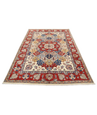 Ziegler 5'6'' X 7'10'' Hand-Knotted Wool Rug 5'6'' x 7'10'' (165 X 235) / Ivory / Red