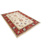 Ziegler 5'8'' X 8'0'' Hand-Knotted Wool Rug 5'8'' x 8'0'' (170 X 240) / Ivory / Red