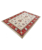 Ziegler 5'8'' X 8'0'' Hand-Knotted Wool Rug 5'8'' x 8'0'' (170 X 240) / Ivory / Red