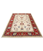 Ziegler 5'8'' X 8'0'' Hand-Knotted Wool Rug 5'8'' x 8'0'' (170 X 240) / Ivory / Red