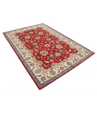 Ziegler 5'8'' X 8'0'' Hand-Knotted Wool Rug 5'8'' x 8'0'' (170 X 240) / Red / Ivory