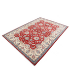 Ziegler 5'8'' X 8'0'' Hand-Knotted Wool Rug 5'8'' x 8'0'' (170 X 240) / Red / Ivory