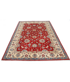 Ziegler 5'8'' X 8'0'' Hand-Knotted Wool Rug 5'8'' x 8'0'' (170 X 240) / Red / Ivory