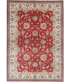 Ziegler 5'8'' X 8'0'' Hand-Knotted Wool Rug 5'8'' x 8'0'' (170 X 240) / Red / Ivory