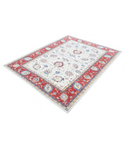 Ziegler 5'7'' X 7'4'' Hand-Knotted Wool Rug 5'7'' x 7'4'' (168 X 220) / Ivory / Red