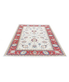 Ziegler 5'7'' X 7'4'' Hand-Knotted Wool Rug 5'7'' x 7'4'' (168 X 220) / Ivory / Red