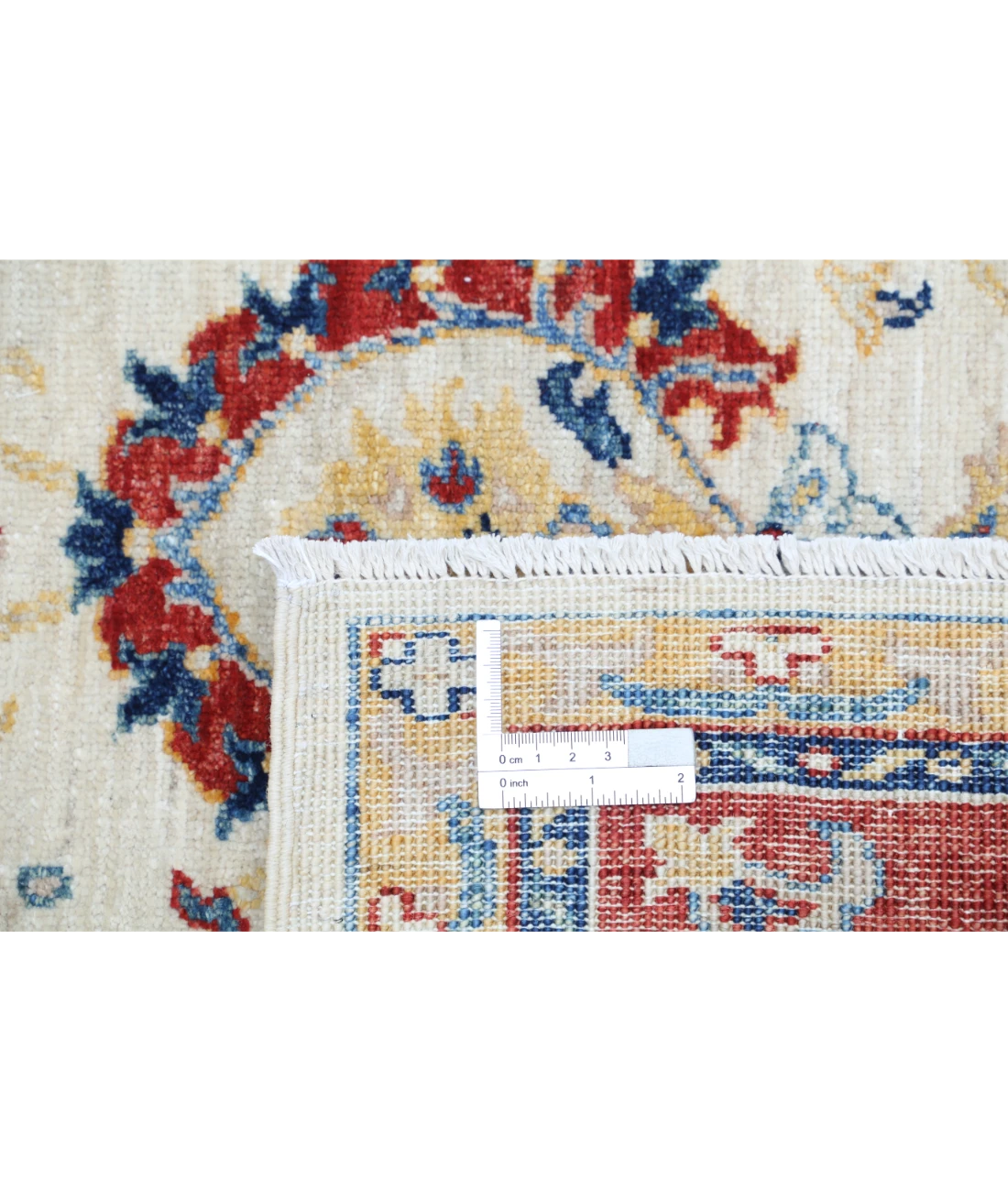 Ziegler 5'7'' X 7'4'' Hand-Knotted Wool Rug 5'7'' x 7'4'' (168 X 220) / Ivory / Red
