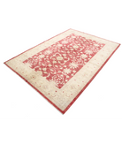 Ziegler 5'8'' X 7'10'' Hand-Knotted Wool Rug 5'8'' x 7'10'' (170 X 235) / Red / Ivory