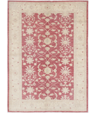 Ziegler 5'8'' X 7'10'' Hand-Knotted Wool Rug 5'8'' x 7'10'' (170 X 235) / Red / Ivory
