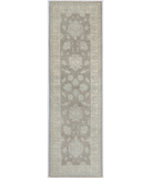Hand Knotted Ziegler Wool Rug 2' 7" X 8' 10" 2' 7" X 8' 10" (79 X 269) / Brown / Ivory