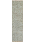 Hand Knotted Ziegler Wool Rug 2' 8" X 9' 9" 2' 8" X 9' 9" (81 X 297) / Green / Ivory