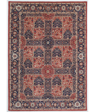 Hand Knotted Ziegler Wool Rug 9' 9" X 13' 7" 9' 9" X 13' 7" (297 X 414) / Red / Blue