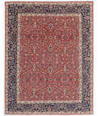 Hand Knotted Ziegler Wool Rug 9' 0" X 11' 7" 9' 0" X 11' 7" (274 X 353) / Red / Blue