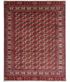 Hand Knotted Ziegler Wool Rug 10' 2" X 13' 3" 10' 2" X 13' 3" (310 X 404) / Red / Ivory